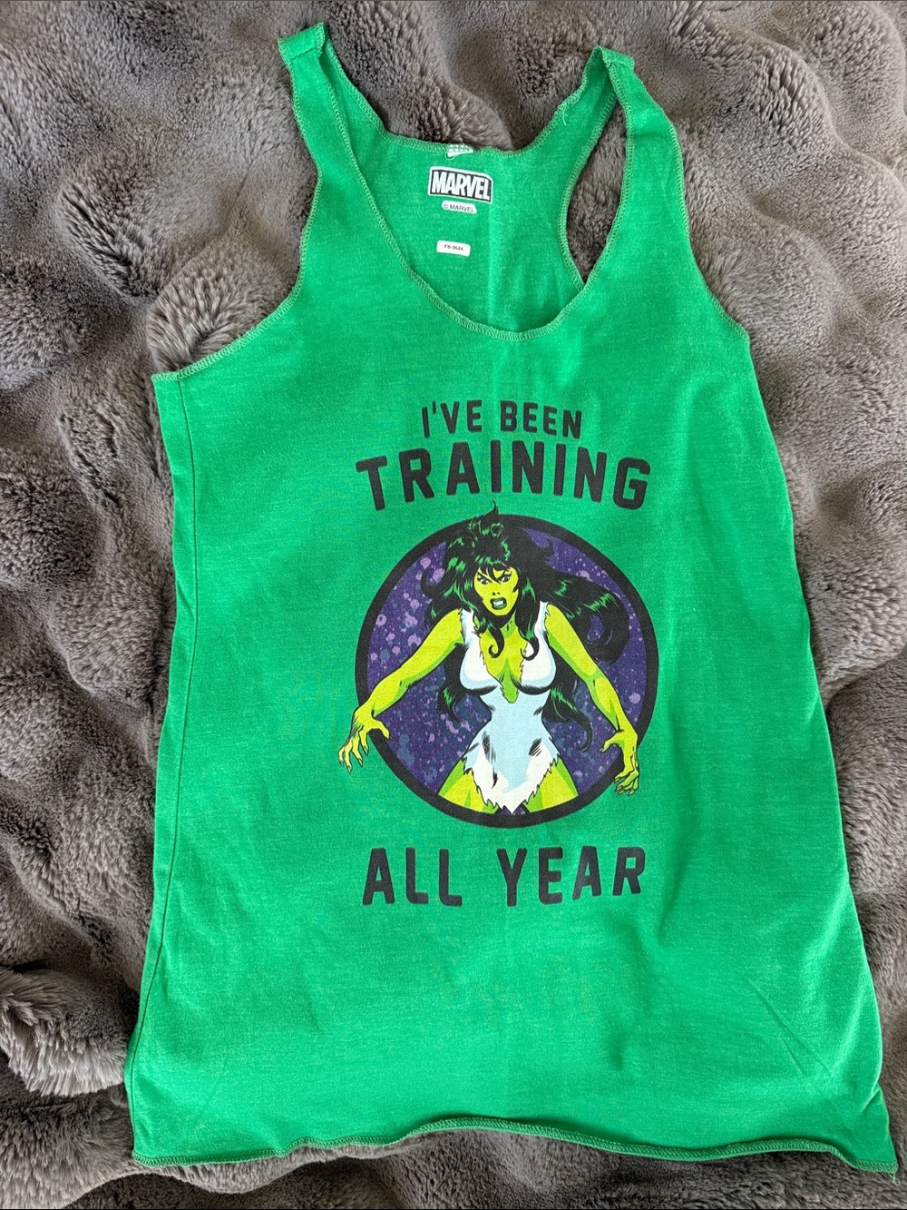 Marvel Green She-Hulk Training Graphic Tank Top
